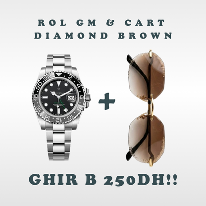Cart Diamon Cut & Montre