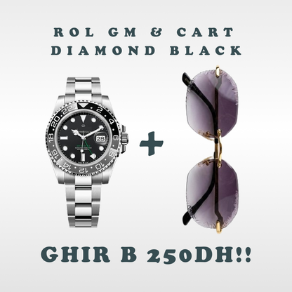Cart Diamon Cut & Montre