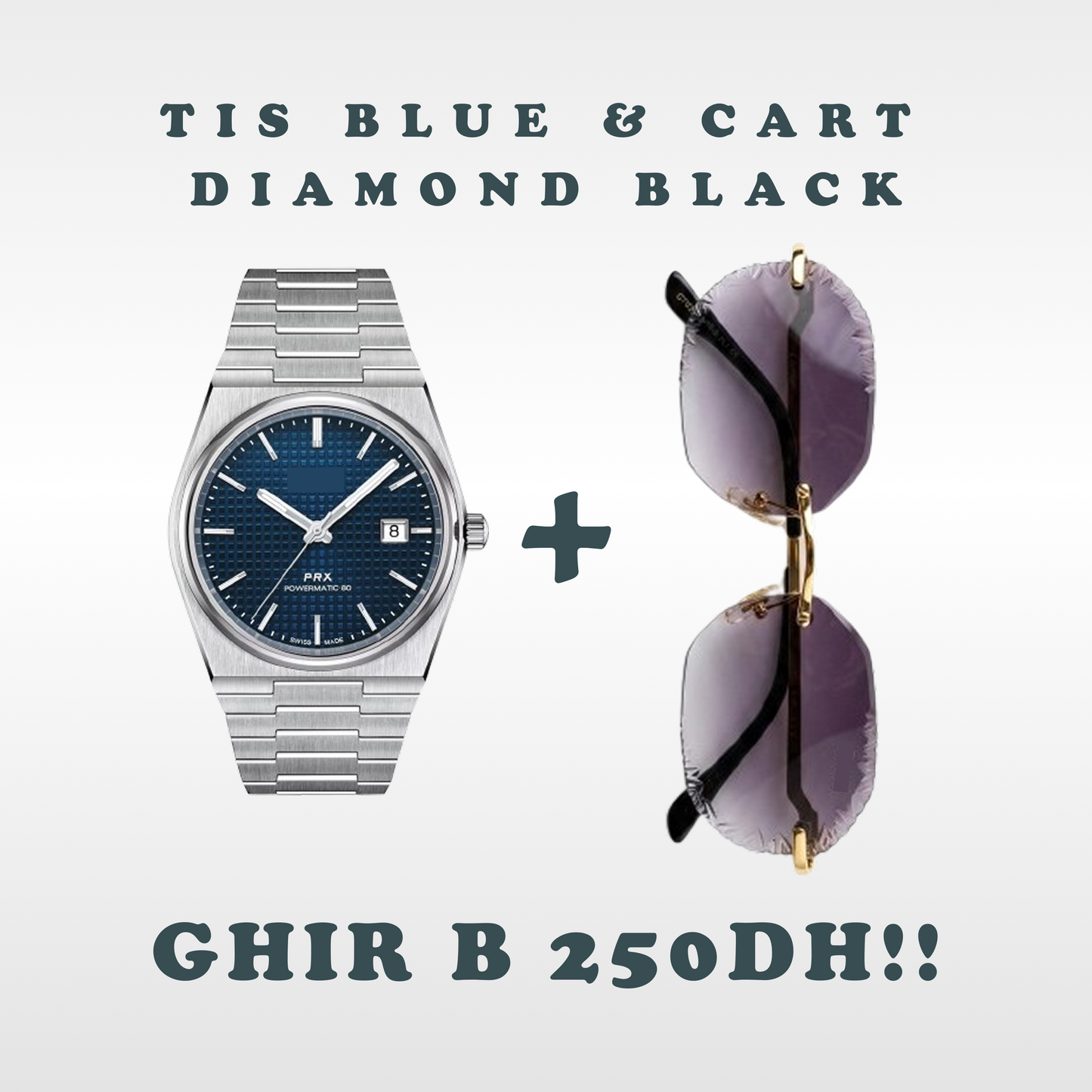 Cart Diamon Cut & Montre