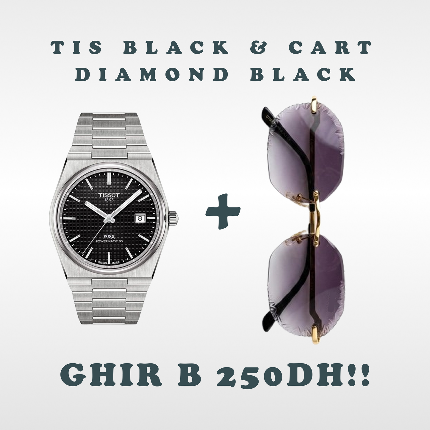 Cart Diamon Cut & Montre