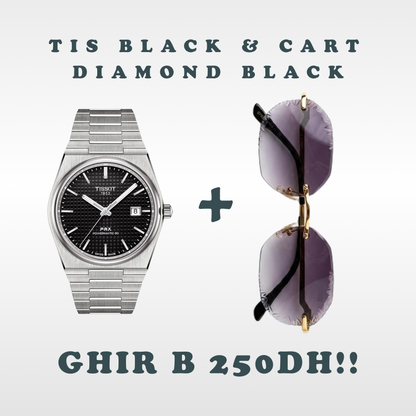 Cart Diamon Cut & Montre